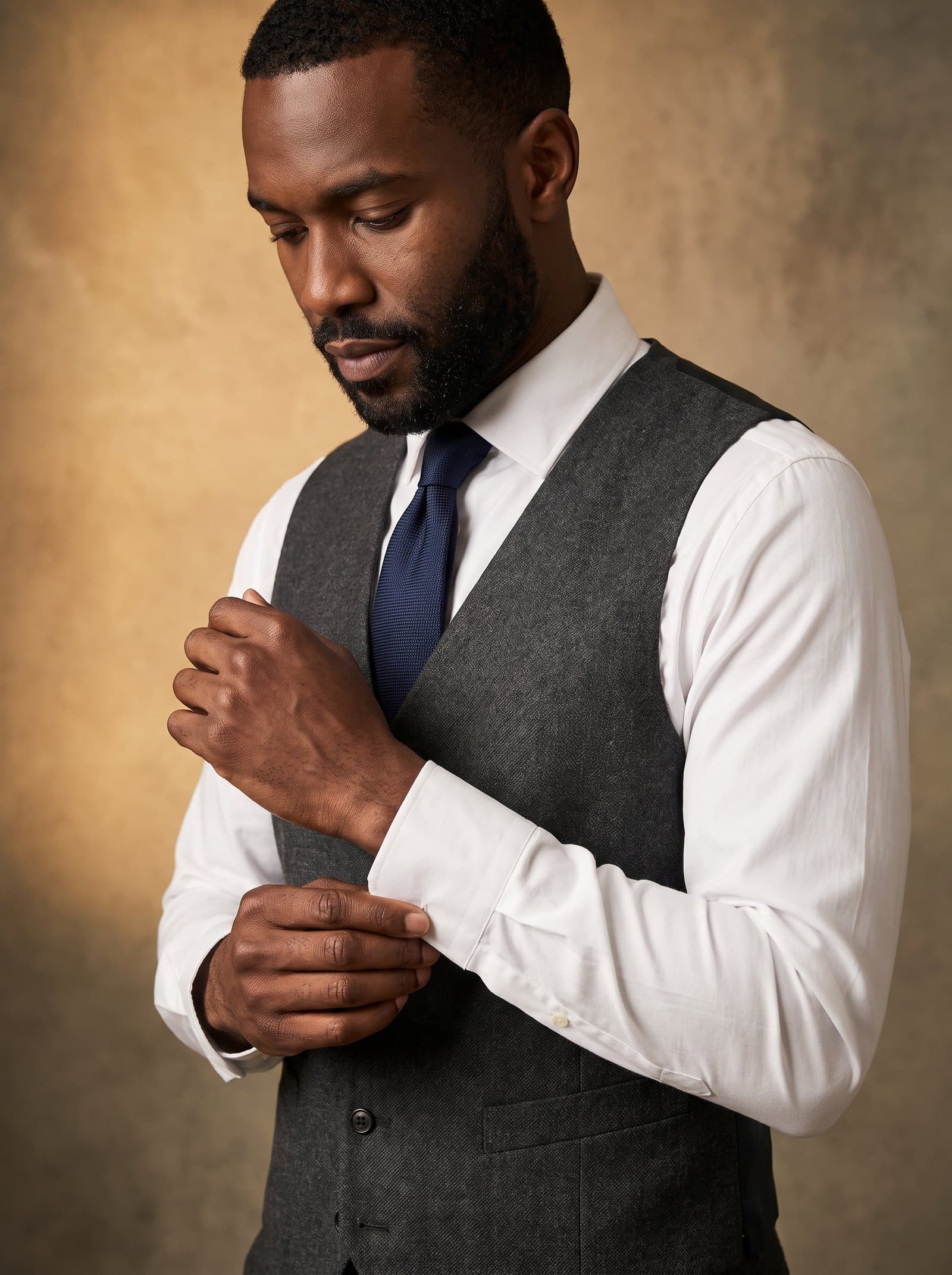 Gilet anthracite — Le Boulevard Mode Masculine